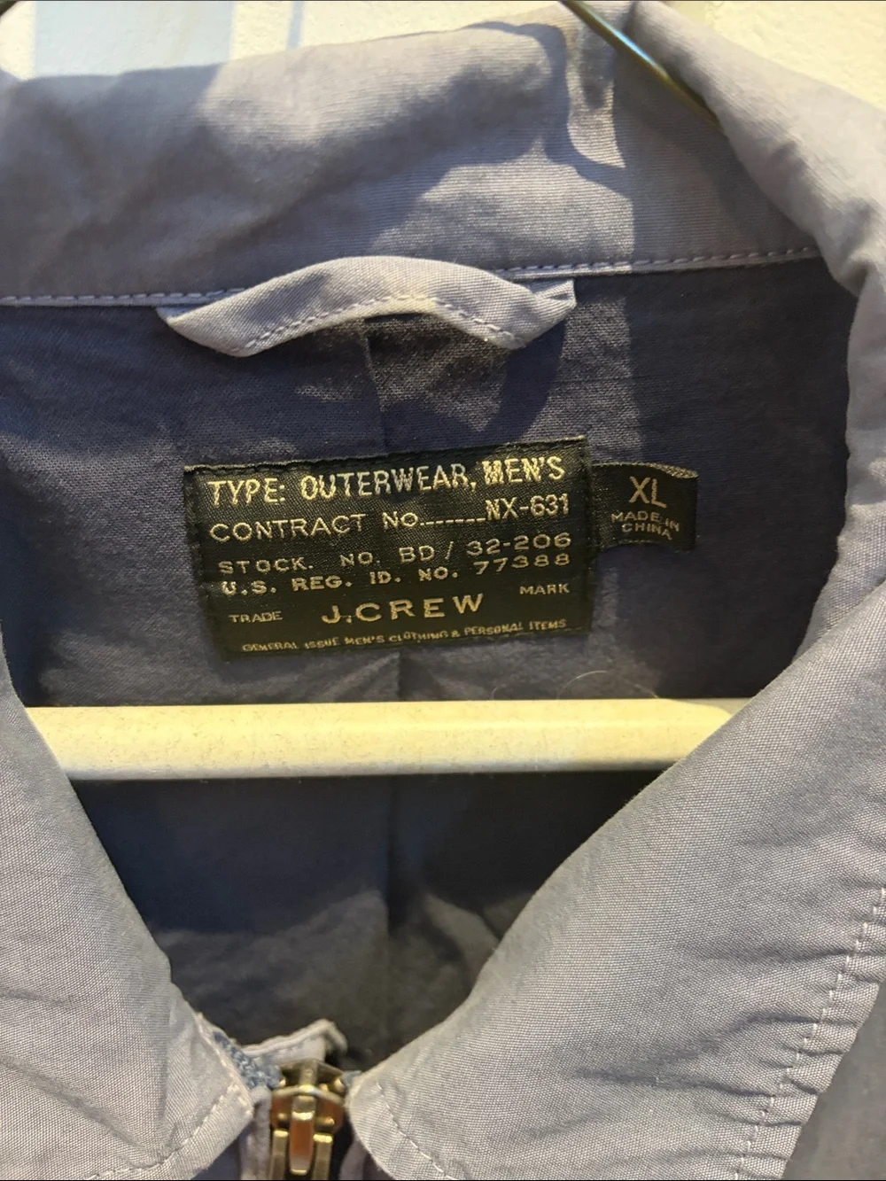 J. Crew Men’s Field Jacket in Slate Blue